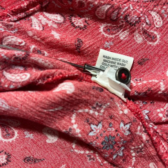 MUDD Bandana Print Red Dress Size XS - Picture 7 of 13